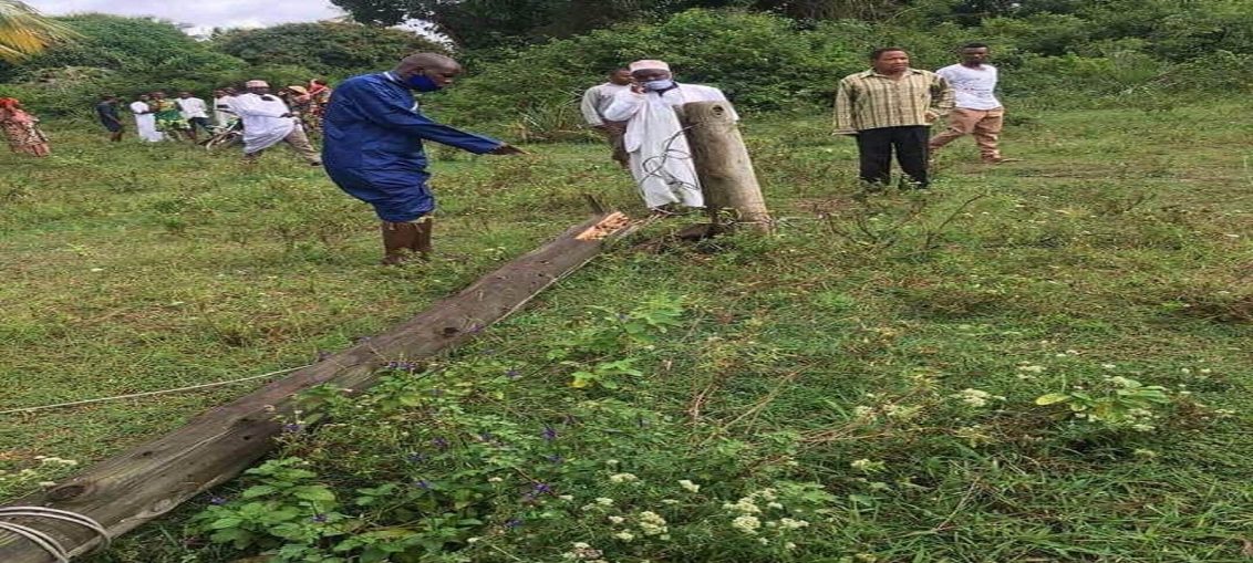 A mother and her baby electrocuted in Kwale county