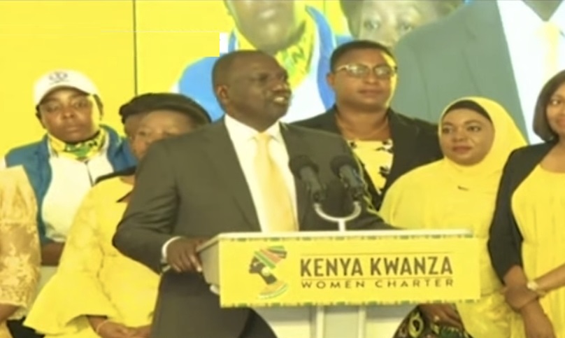 "Women will be equal partners in my administration" Says Ruto