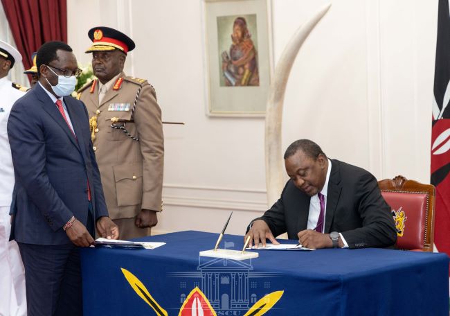 President Kenyatta signs Military Veterans Bill 2022