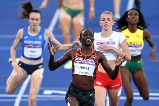 Mary Moraa wins women's 800m Gold in Birmingham