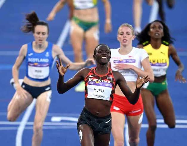 Mary Moraa wins women's 800m Gold in Birmingham