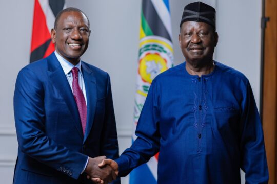 A video has surfaced showing President William Ruto avoiding questions about the upcoming African Union Commission (AUC) Chairman election, where former Prime Minister Raila Odinga is a key candidate.