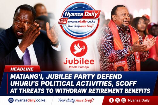 Matiang'i, Jubilee Party Defend Uhuru's Political Activities, Scoff at Threats to Withdraw Retirement Benefits